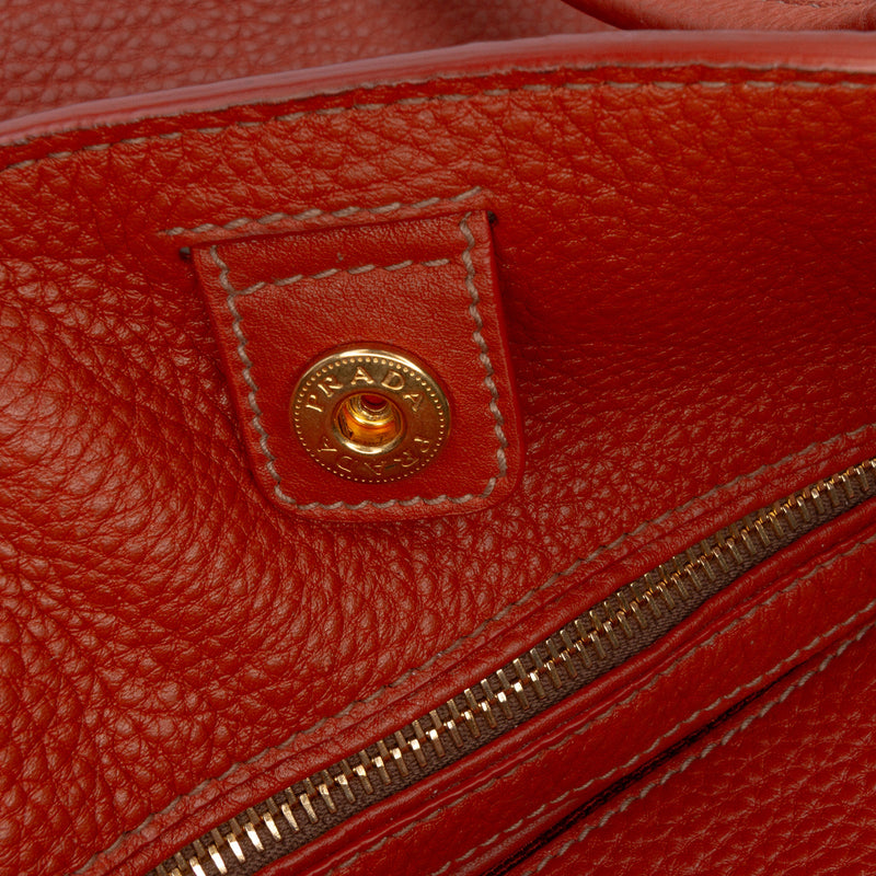 Vitello Daino Side Zip Shopper Tote - Image 7