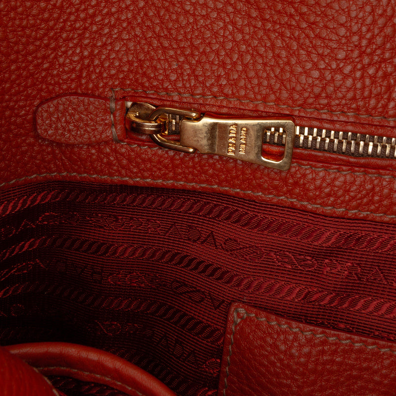 Vitello Daino Side Zip Shopper Tote - Image 8