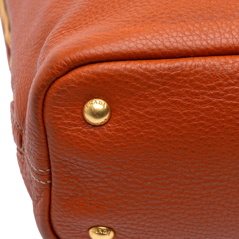 Vitello Daino Side Zip Shopper Tote - Image 9
