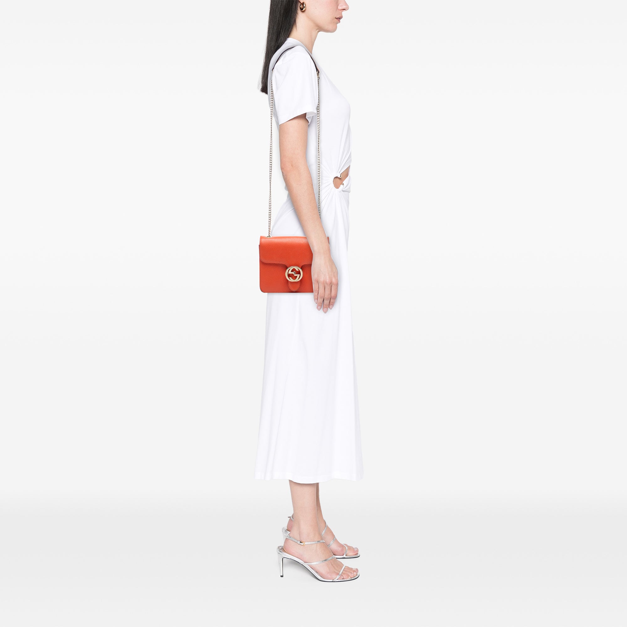 Small Dollar Calfskin Interlocking G Crossbody - Image 7