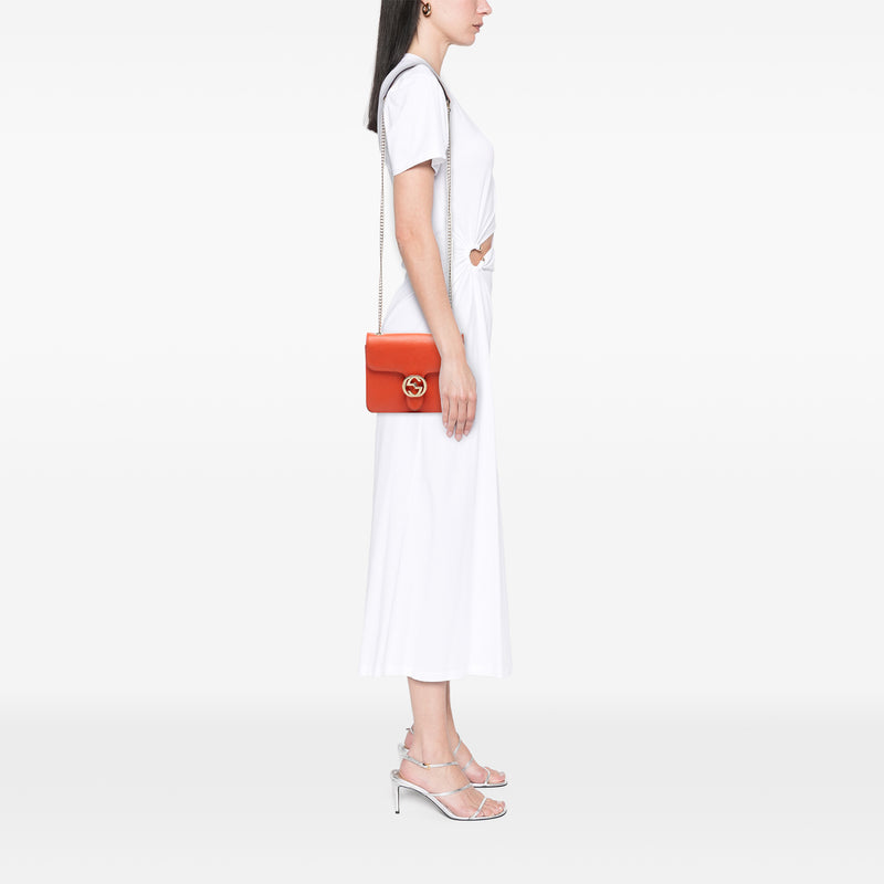 Small Dollar Calfskin Interlocking G Crossbody - Image 7