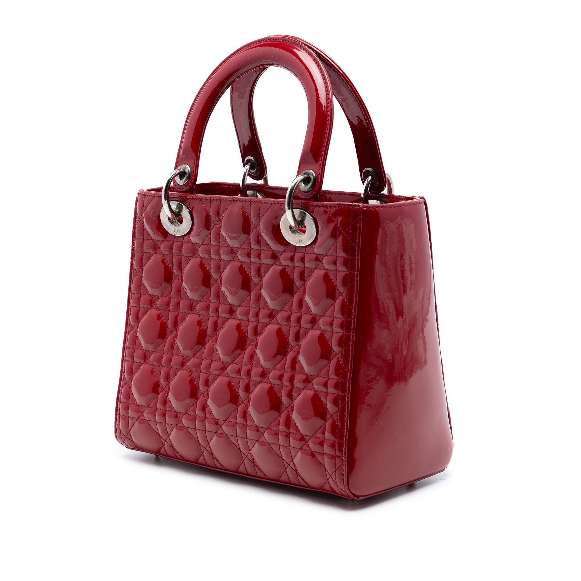 Medium Patent Cannage Lady Dior - Image 2