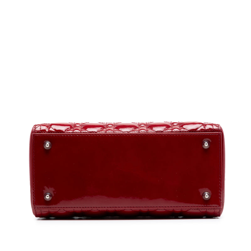 Medium Patent Cannage Lady Dior - Image 3