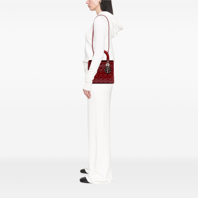 Medium Patent Cannage Lady Dior - Image 7
