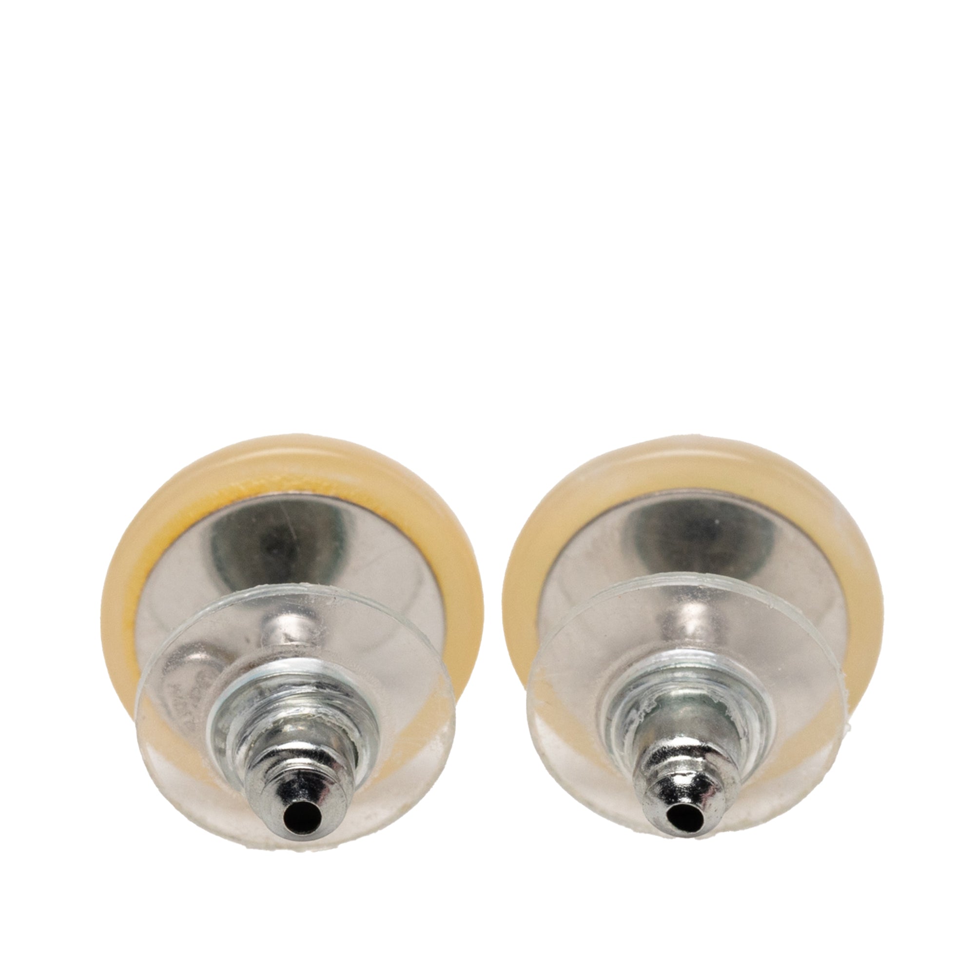 CC Resin Brass Push Back Earrings - Image 2