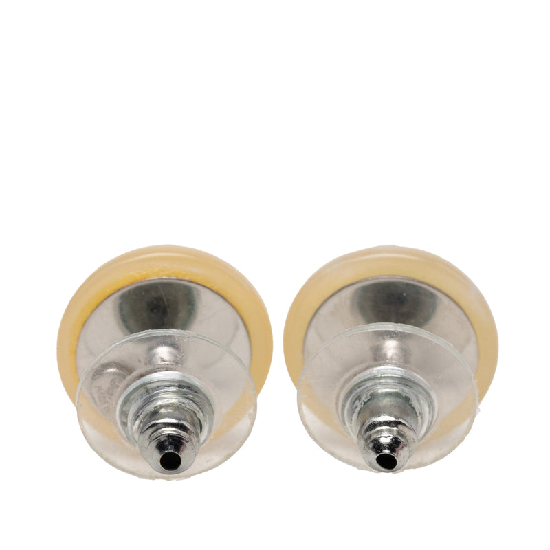 CC Resin Brass Push Back Earrings - Image 2