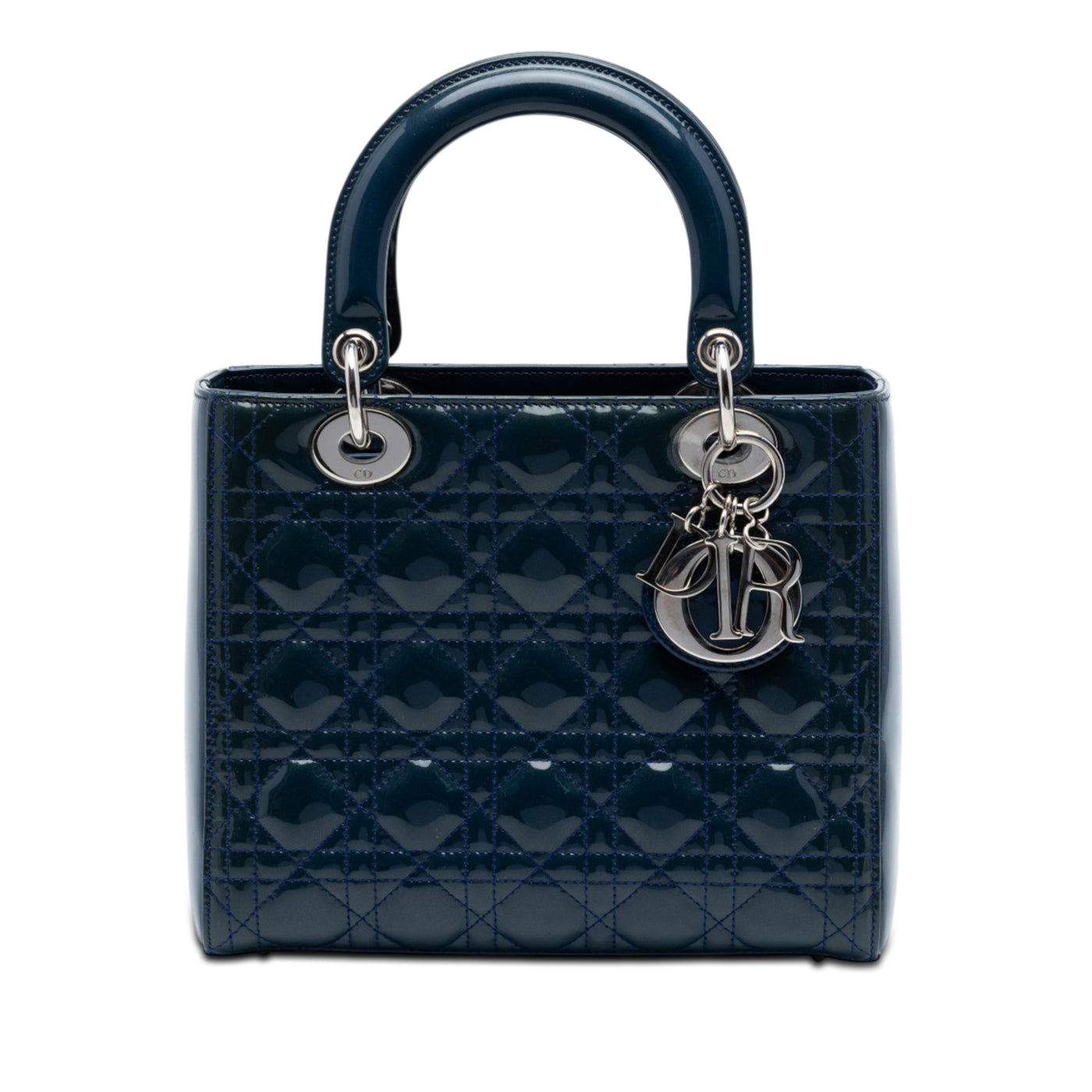 Medium Patent Cannage Lady Dior - Image 1