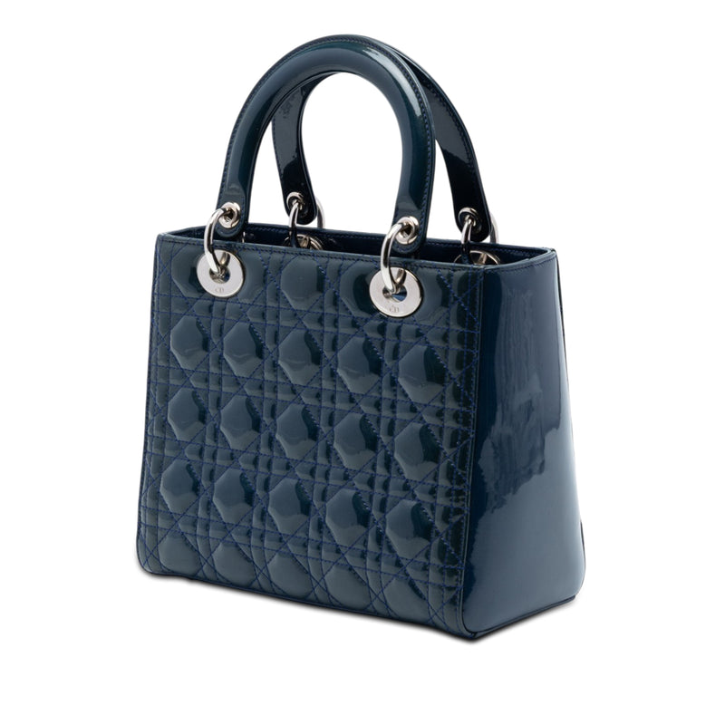 Medium Patent Cannage Lady Dior - Image 2