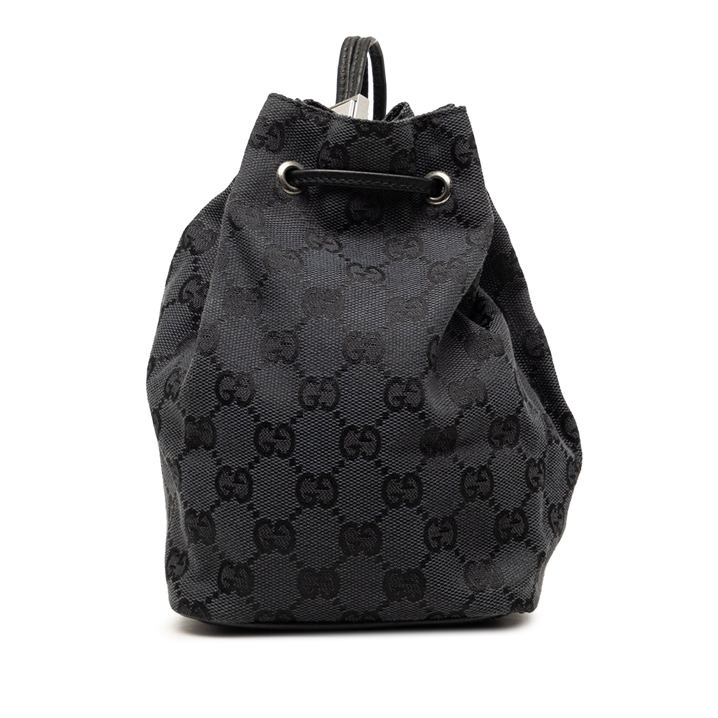 GG Canvas Drawstring Bucket Bag - Image 1