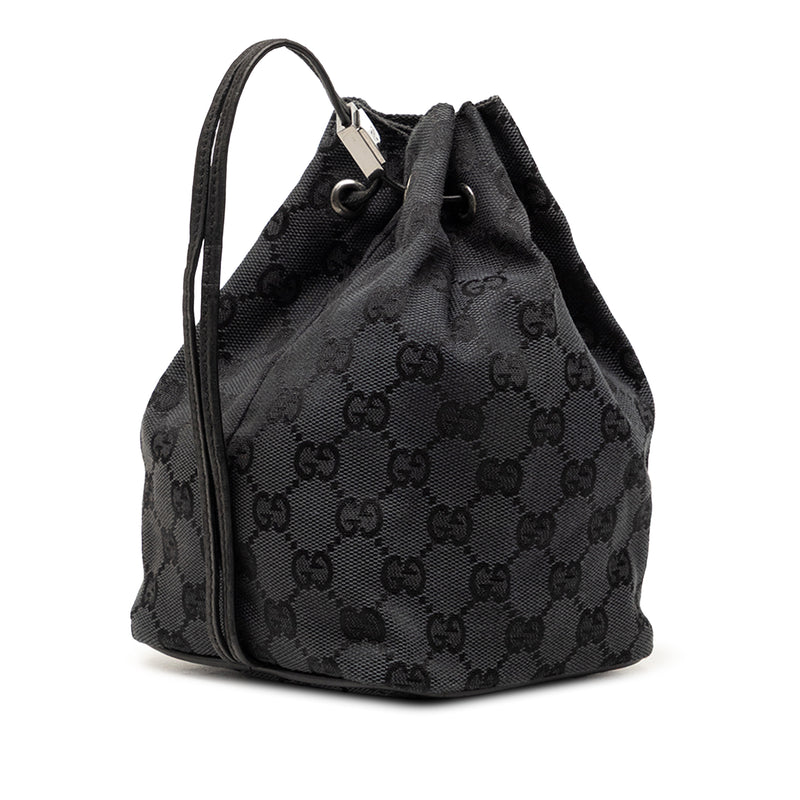 GG Canvas Drawstring Bucket Bag - Image 2