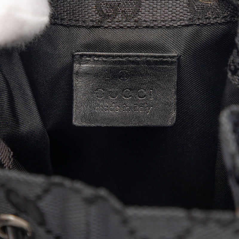 GG Canvas Drawstring Bucket Bag - Image 5