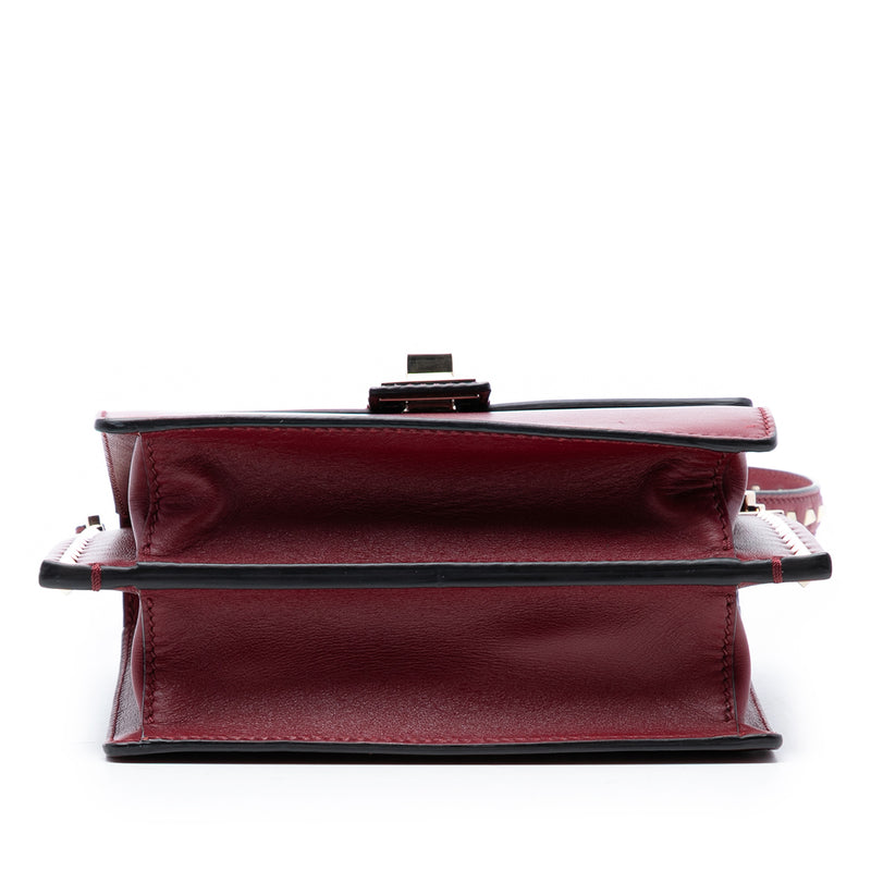 Leather Rockstud Flap Shoulder Bag - Image 3