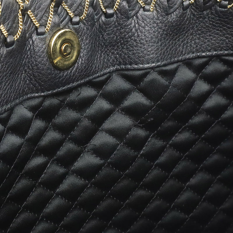 Leather Vara Chain Link Satchel - Image 5