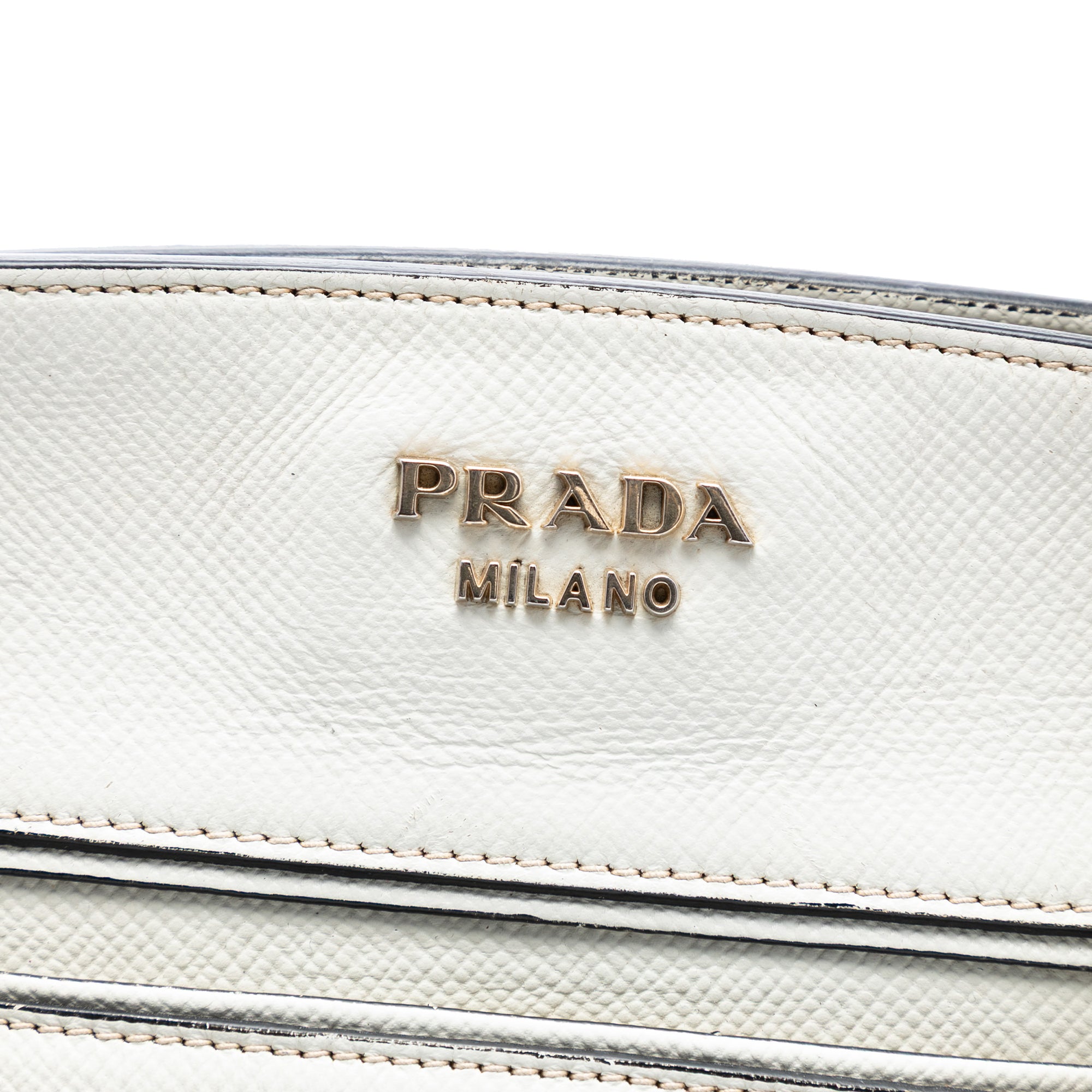 Bicolor Saffiano Cuir Trimmed Canvas Satchel - Image 5