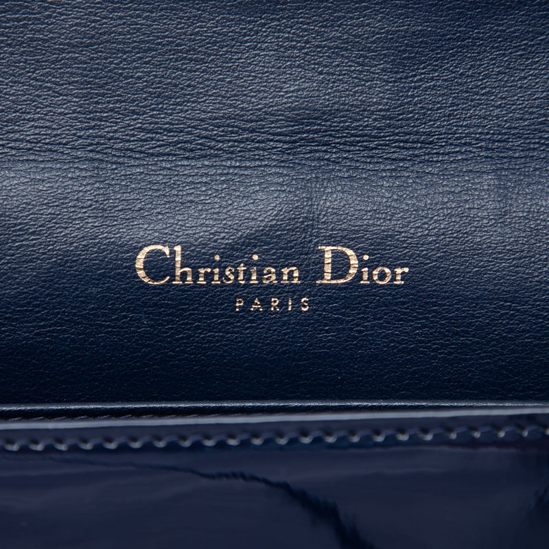 Patent Cannage Lady Dior Pouch with Chain - Image 5