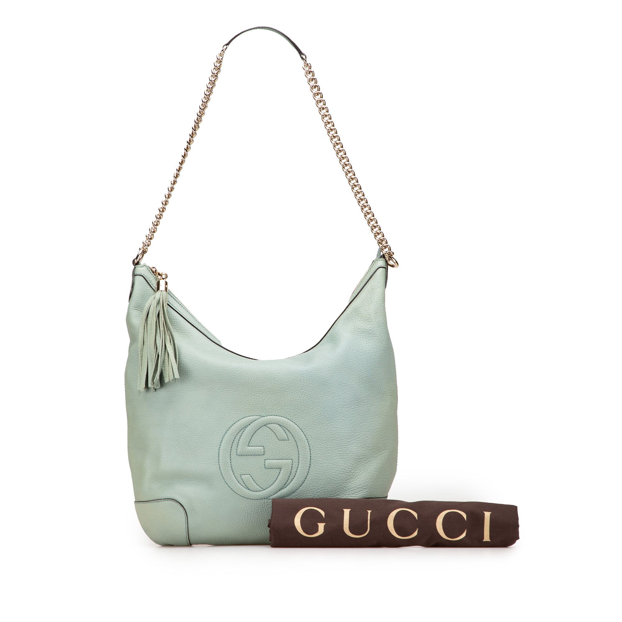 Leather Soho Chain Shoulder Bag - Image 11