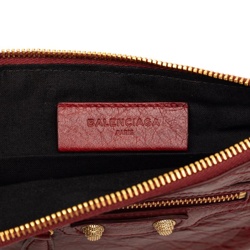 Lambskin Motocross Giant 12 Zip Around Flat Clutch - Image 5