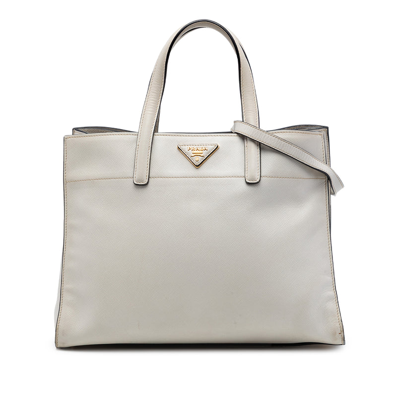 Saffiano Soft Triple Pocket Tote