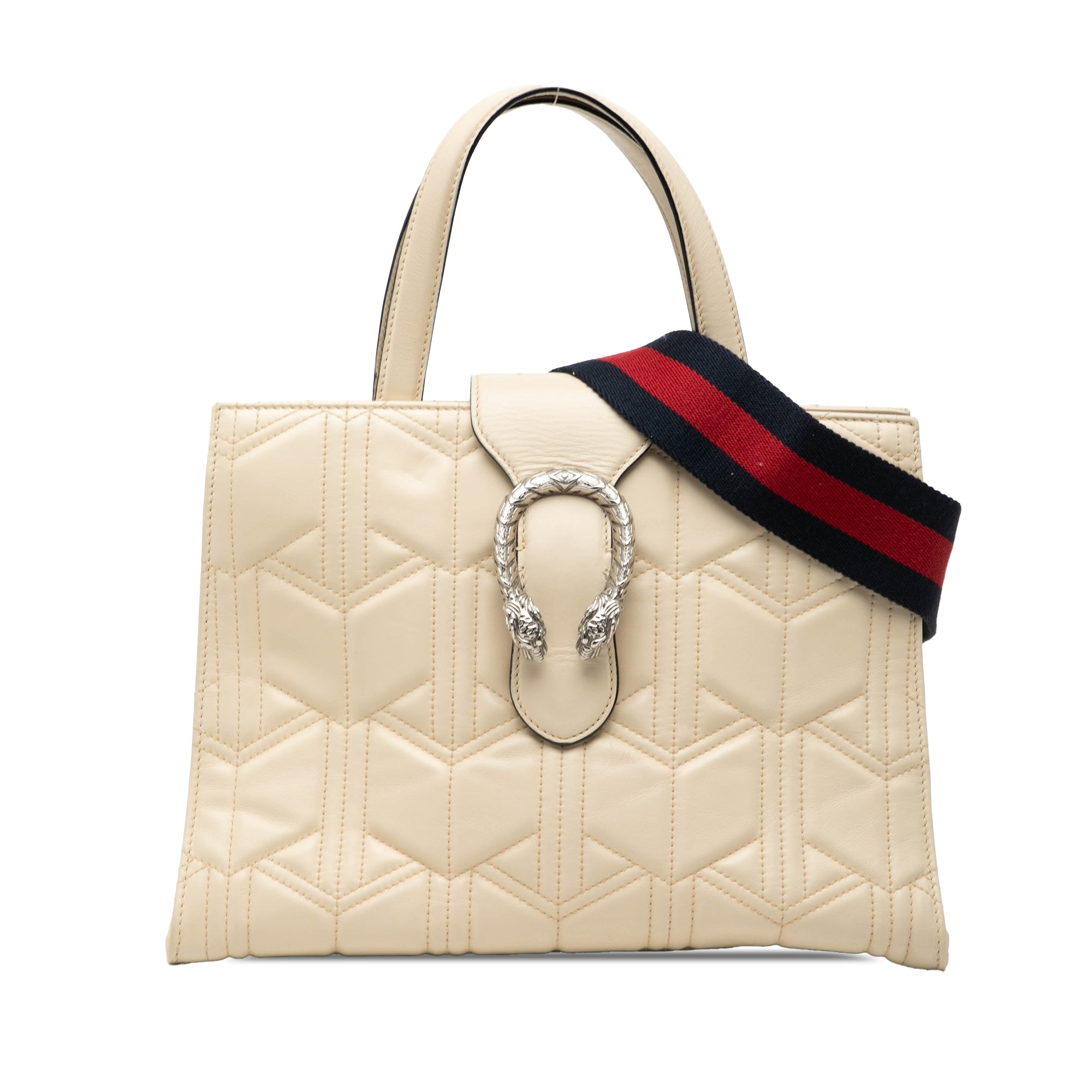 Quilted Leather Dionysus Web Satchel - Image 1