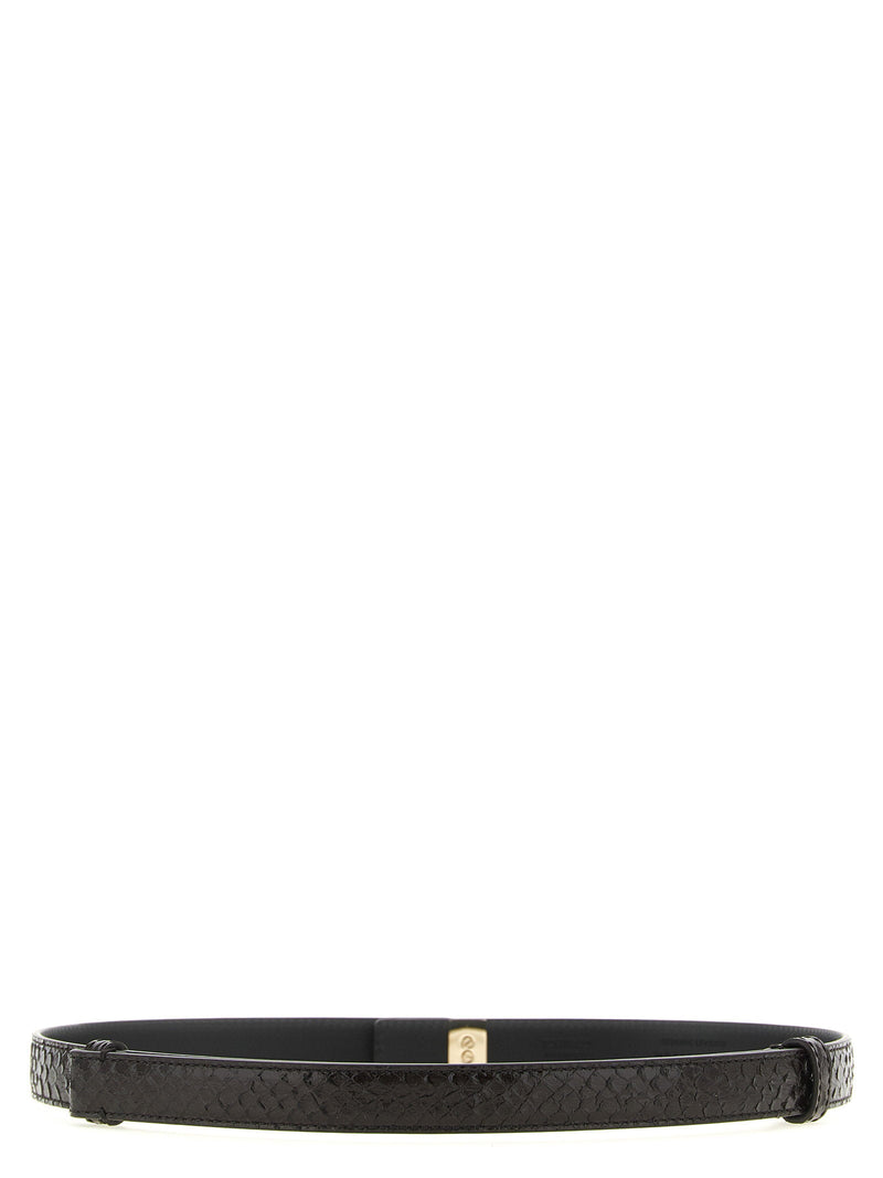 Tom Ford T Latch Belt — Brown Calf Leather