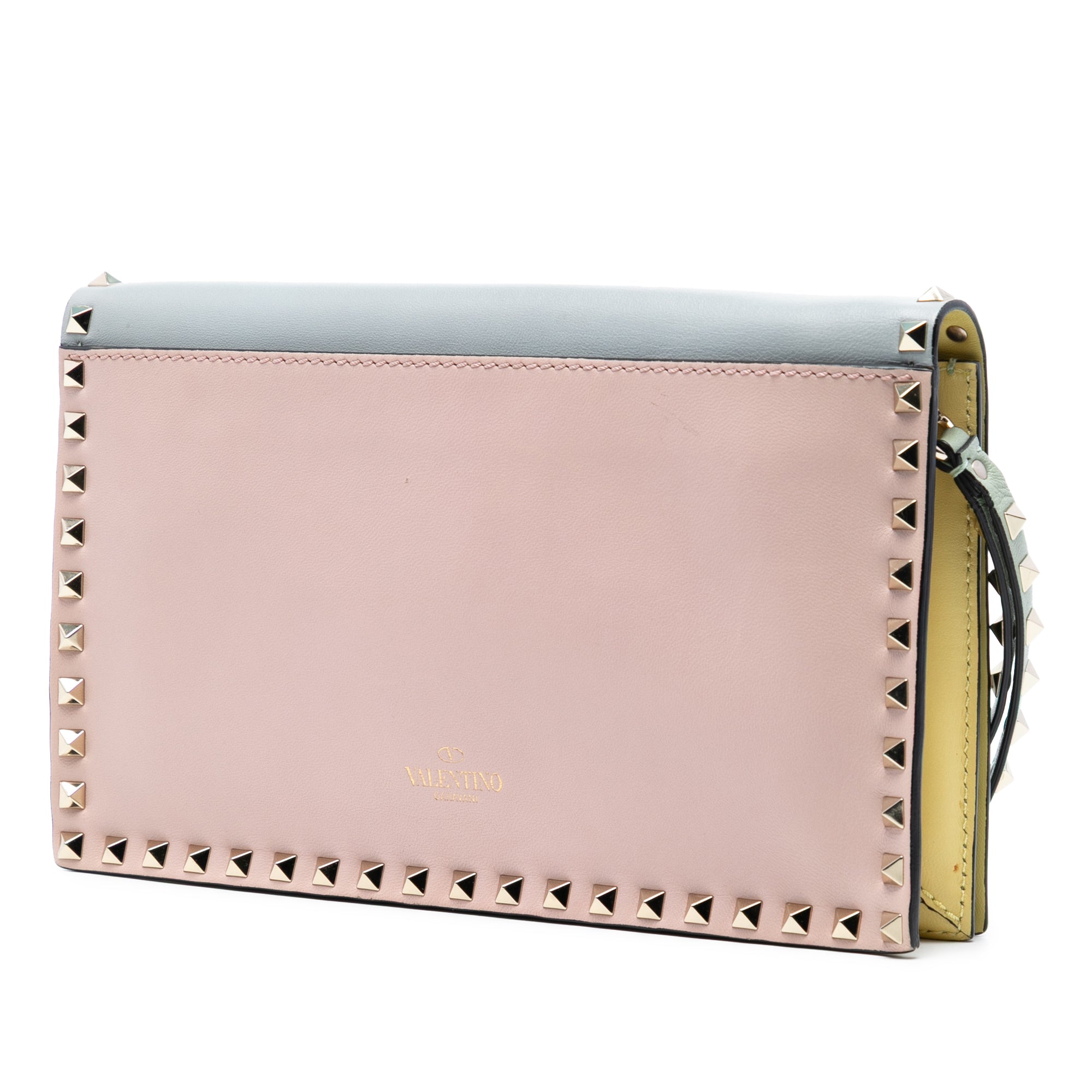 Tricolor Rockstud Wristlet Clutch - Image 2