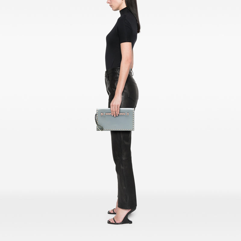 Tricolor Rockstud Wristlet Clutch - Image 7