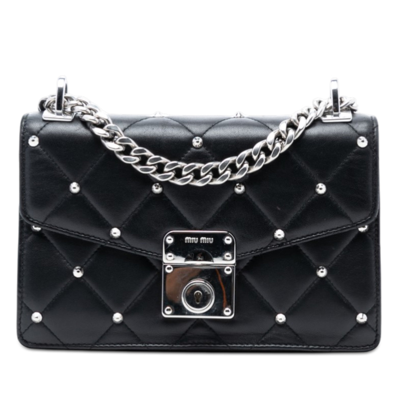 Studded Matelasse Nappa Flap Crossbody - Image 1