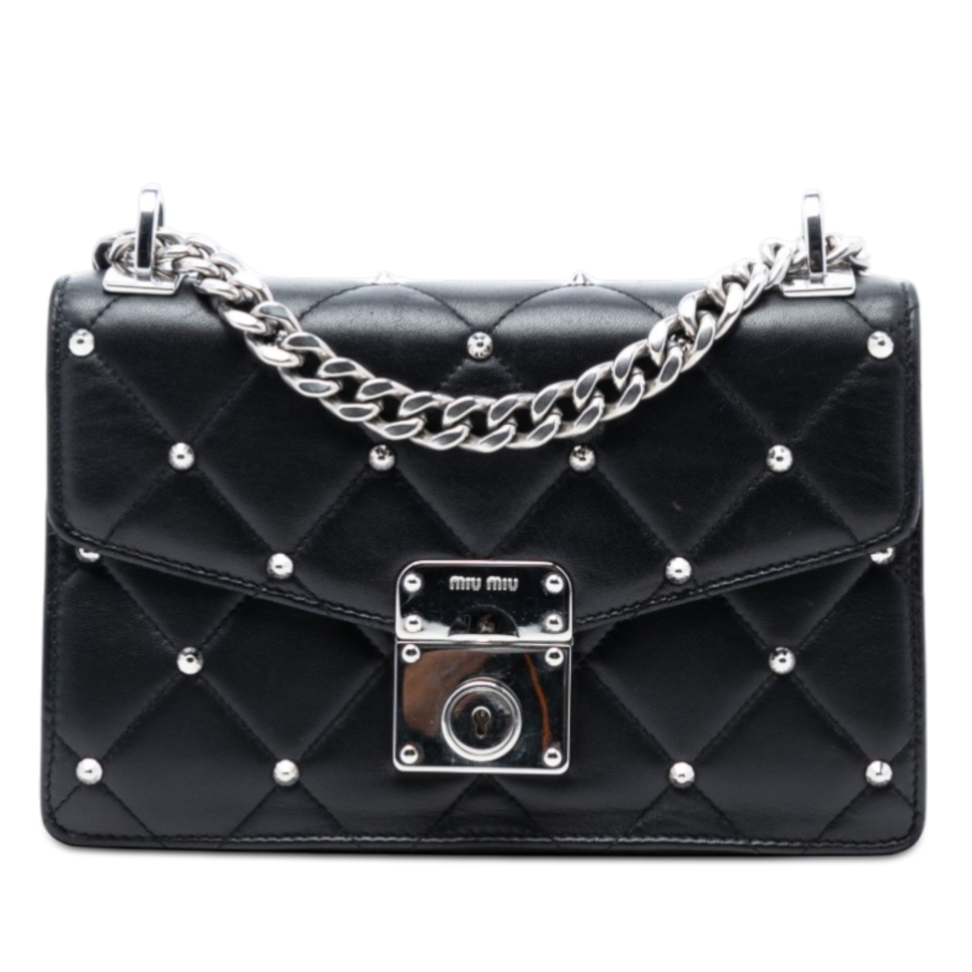 Studded Matelasse Nappa Flap Crossbody - Image 1