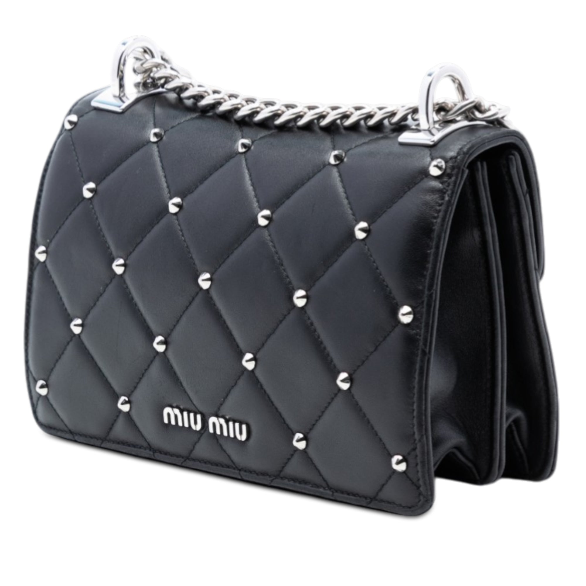 Studded Matelasse Nappa Flap Crossbody - Image 2