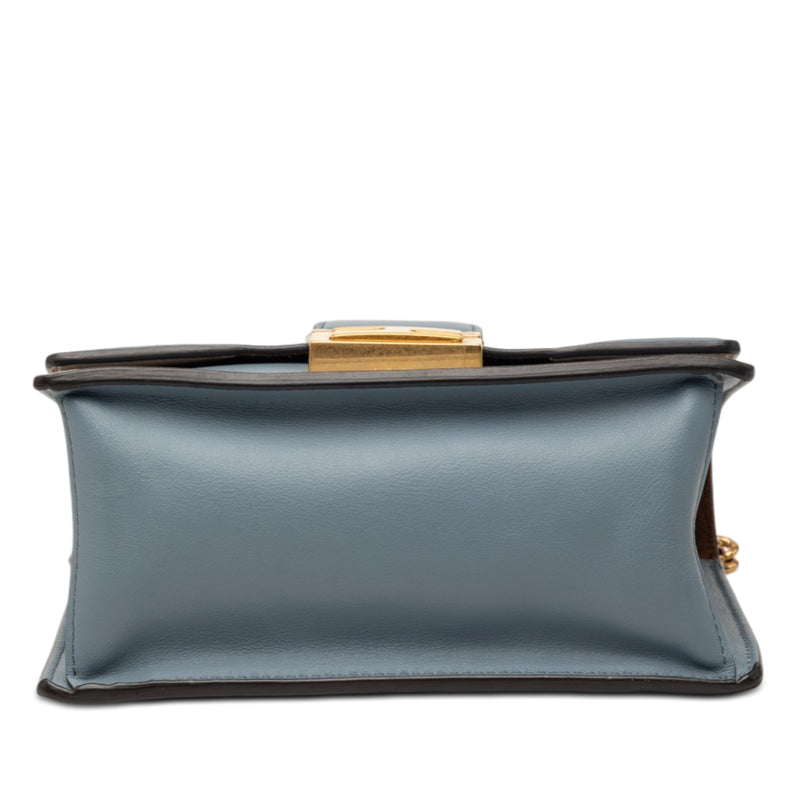 Small Leather Kan U Chain Shoulder Bag - Image 3