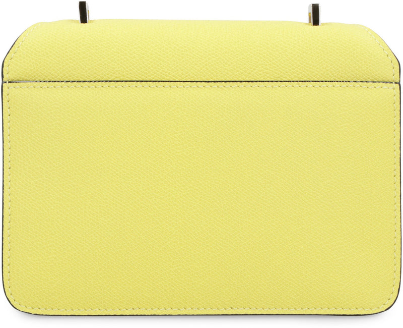 Valextra Nolo Mini Crossbody Bag — Yellow Calfskin