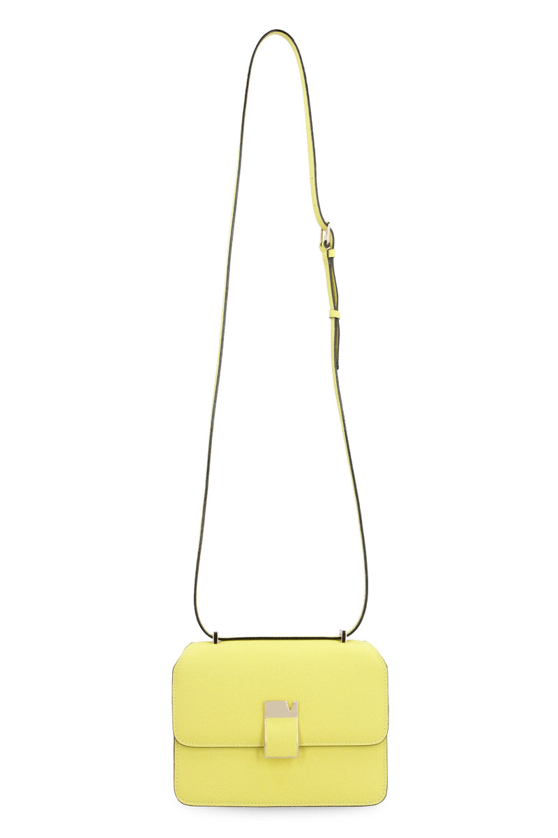 Valextra Nolo Mini Crossbody Bag — Yellow Calfskin