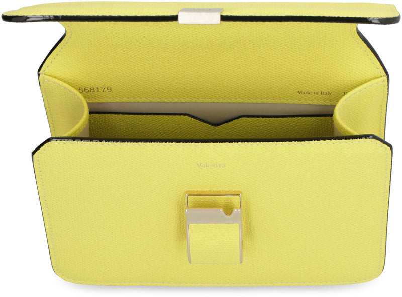 Valextra Nolo Mini Crossbody Bag — Yellow Calfskin