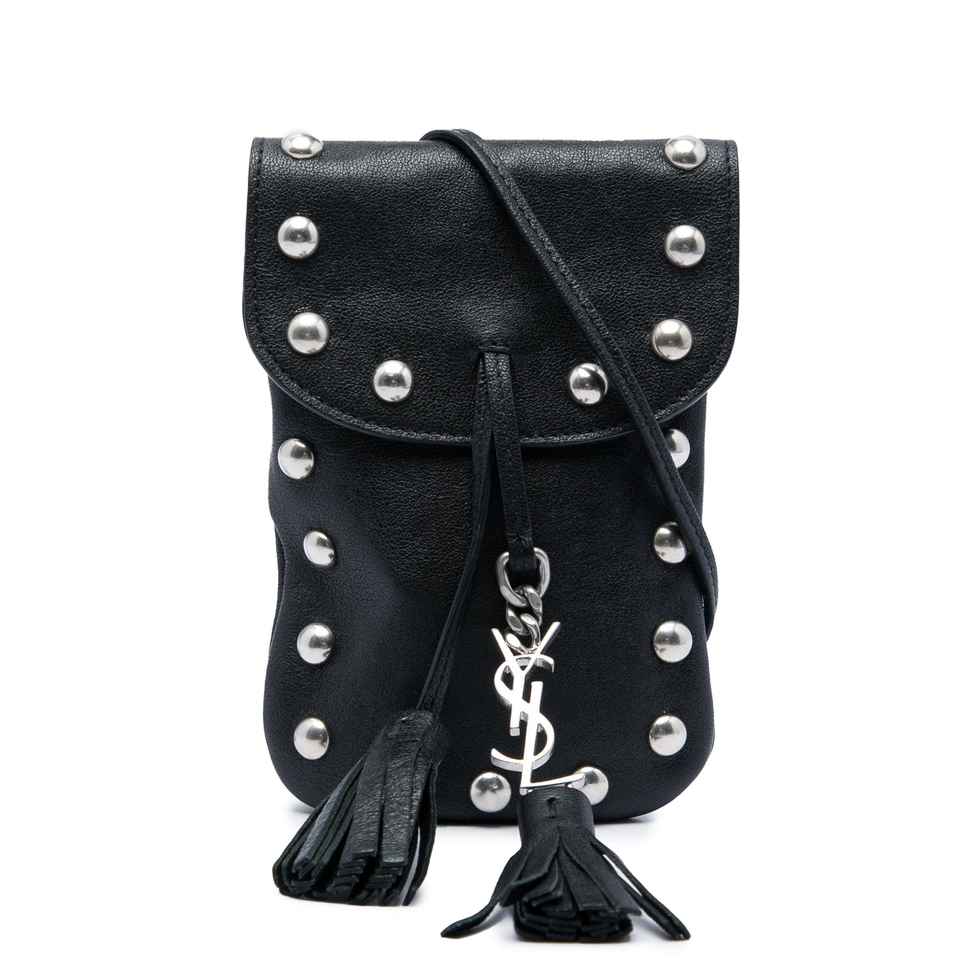 Studded Leather Phone Pouch - Image 1