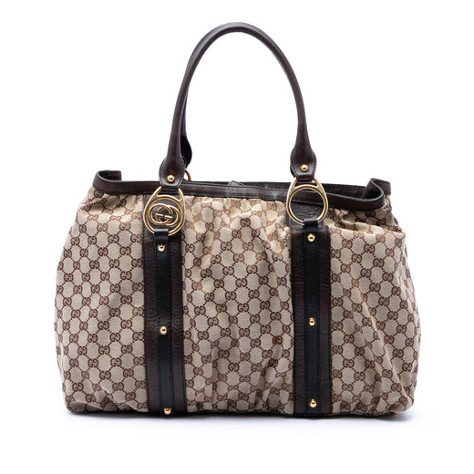 GG Canvas Interlocking G Tote - Image 1