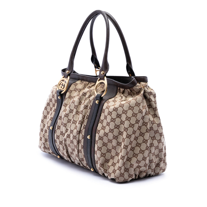GG Canvas Interlocking G Tote - Image 2
