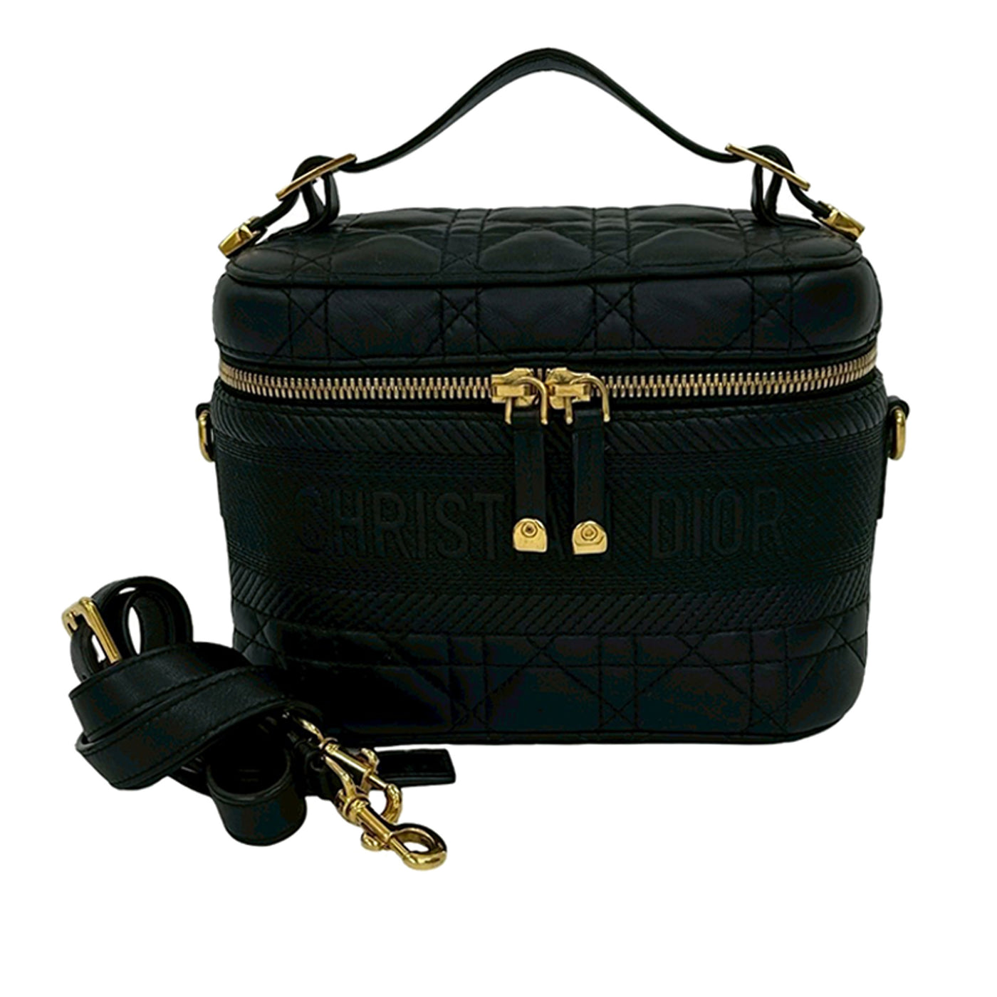 Small Lambskin Cannage DiorTravel Vanity Case - Image 1