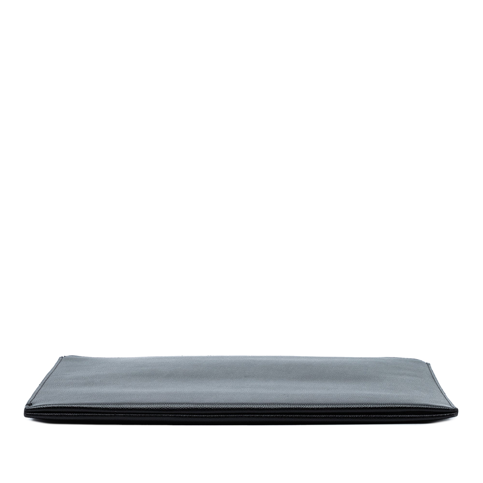 Grained Leather Zip Clutch - Image 3