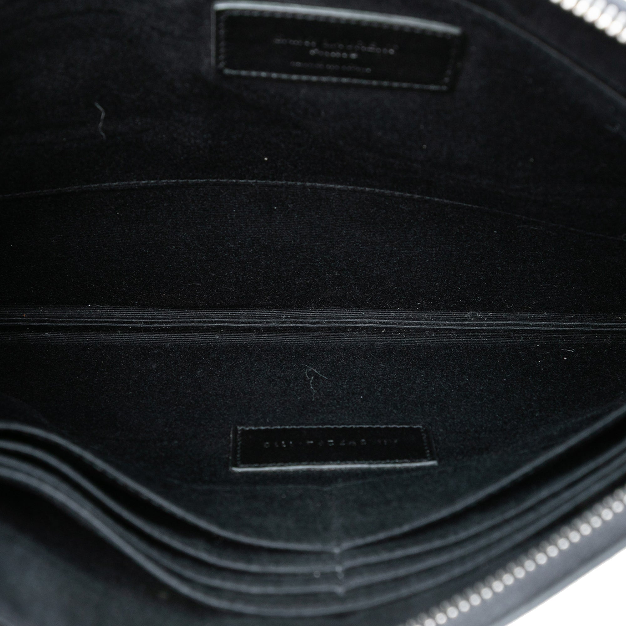 Grained Leather Zip Clutch - Image 4