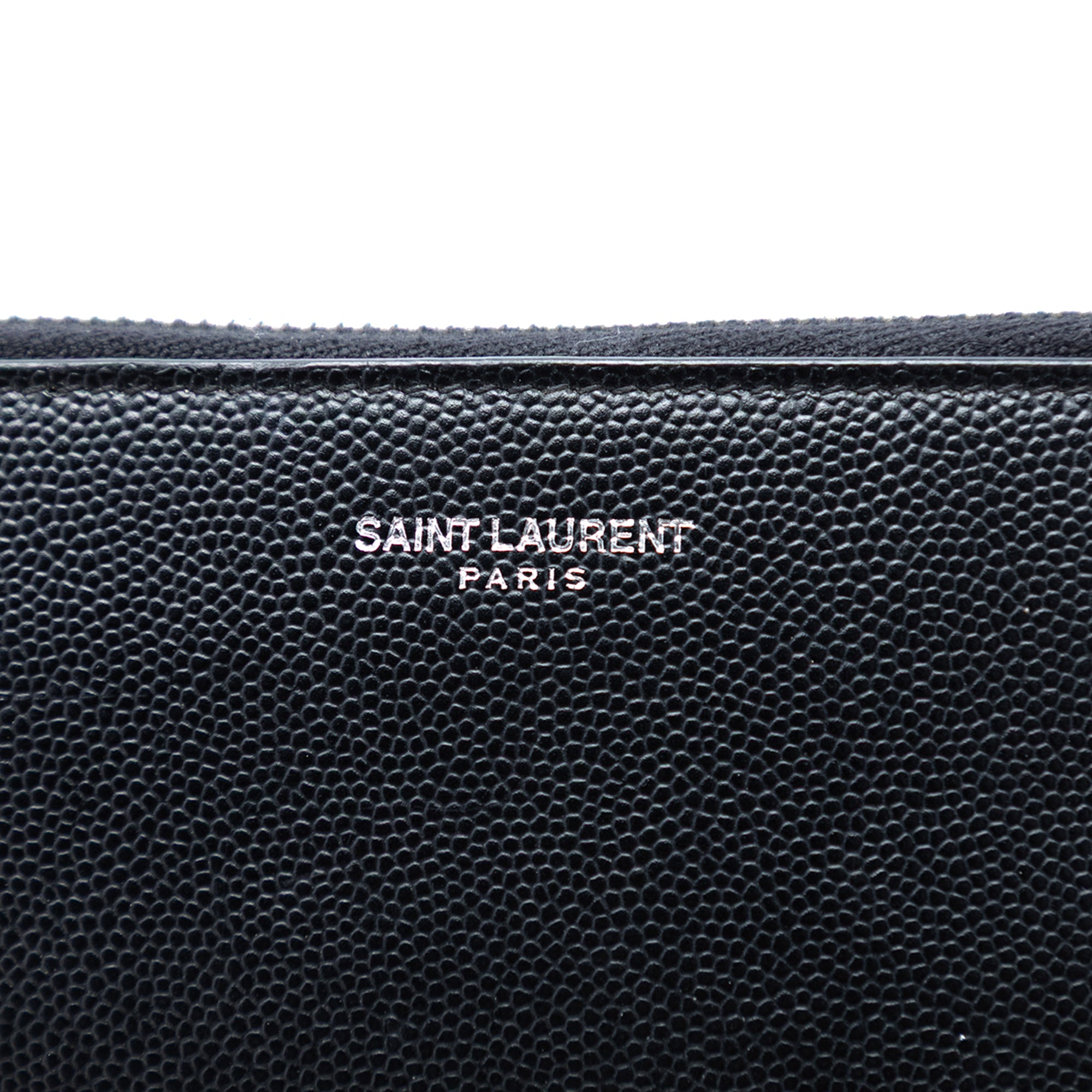 Grained Leather Zip Clutch - Image 5