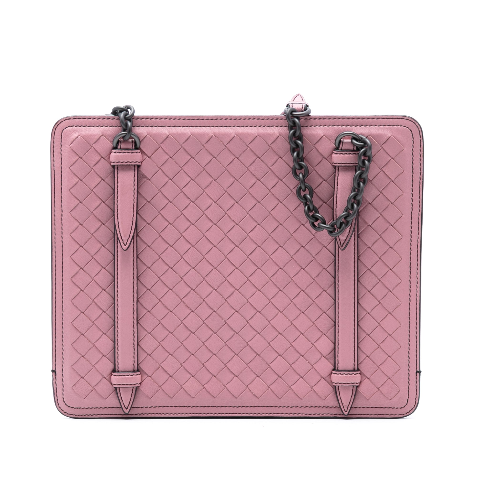 Nappa Intrecciato Chain Shoulder Bag - Image 1