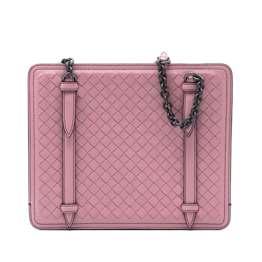 Nappa Intrecciato Chain Shoulder Bag - Image 1