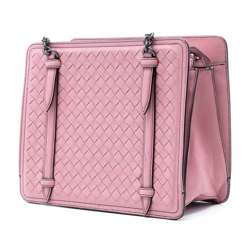 Nappa Intrecciato Chain Shoulder Bag - Image 2