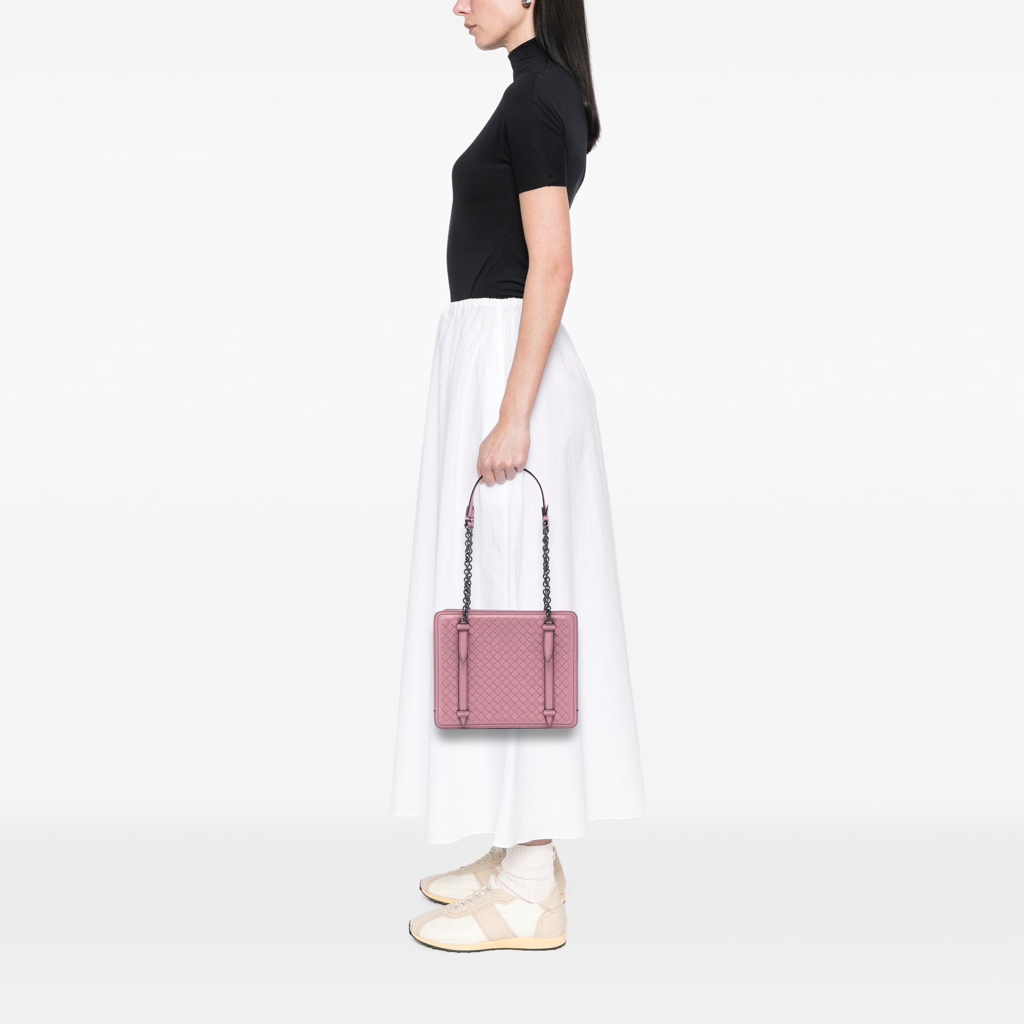Nappa Intrecciato Chain Shoulder Bag - Image 7