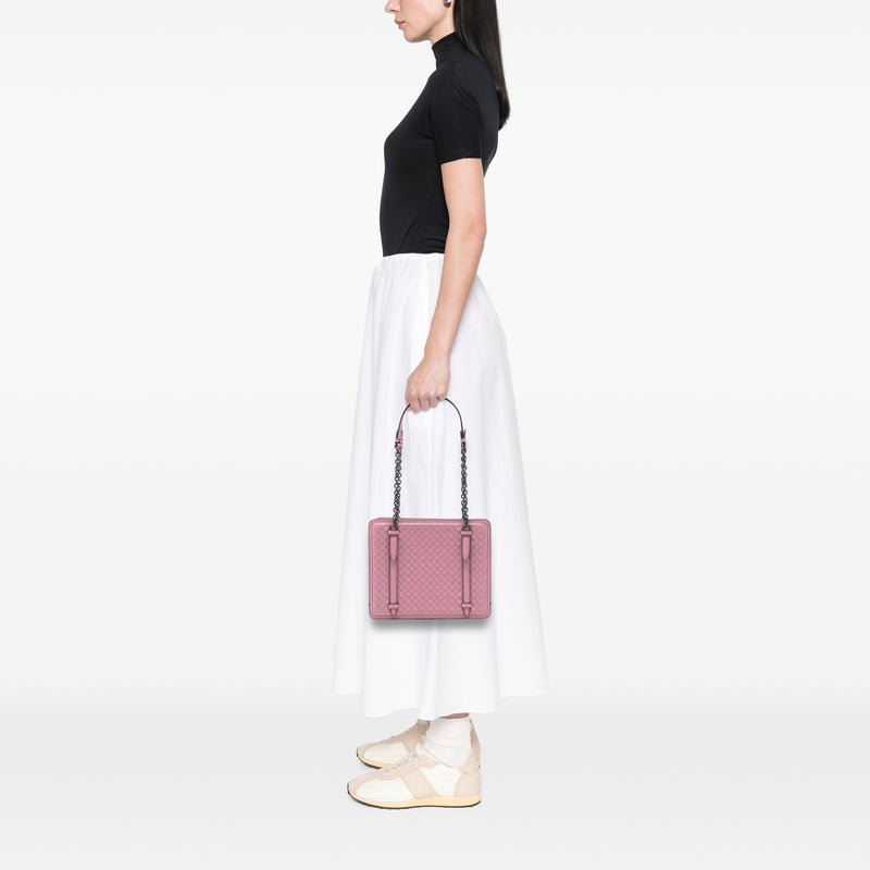 Nappa Intrecciato Chain Shoulder Bag - Image 7