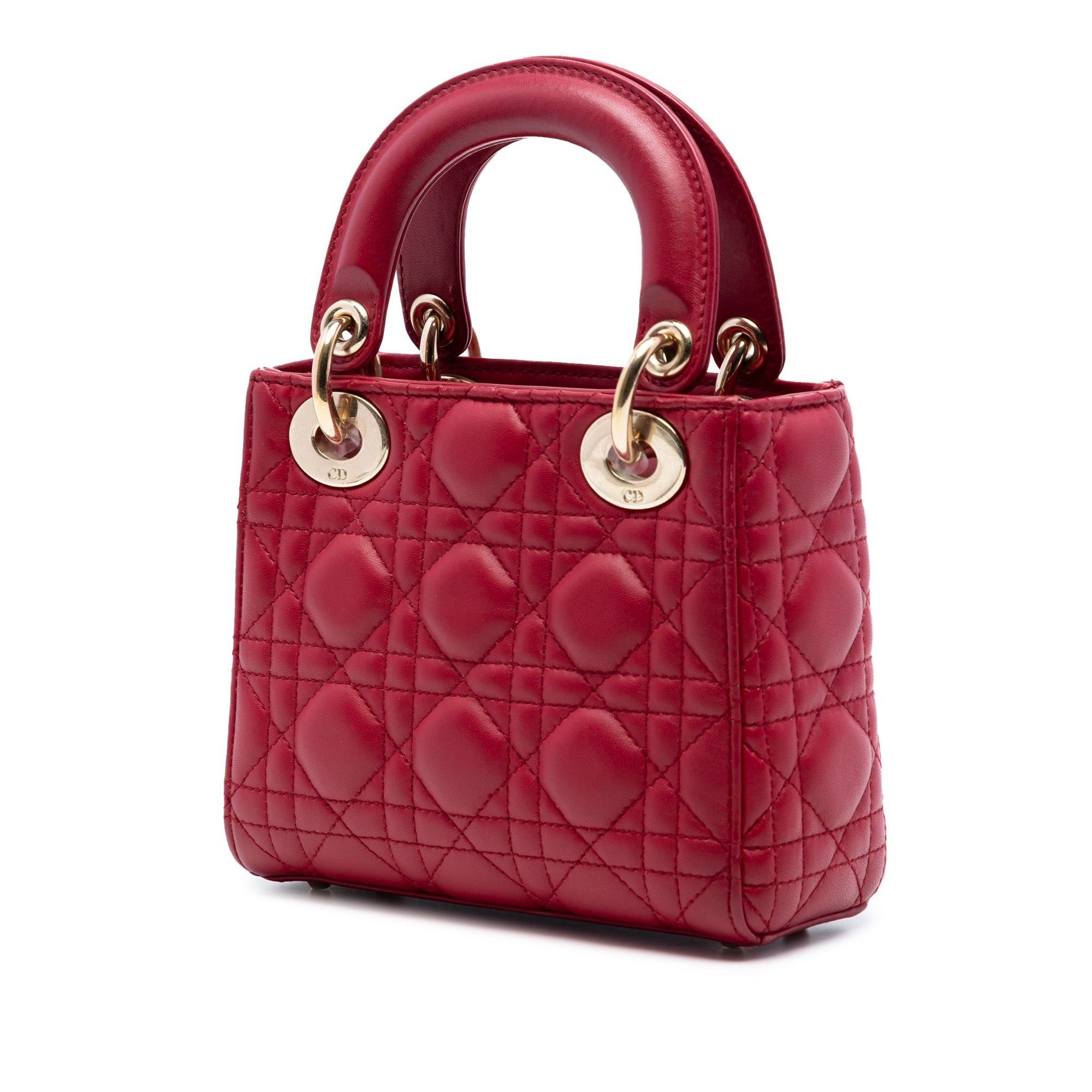 Mini Lambskin Cannage Lady Dior - Image 2