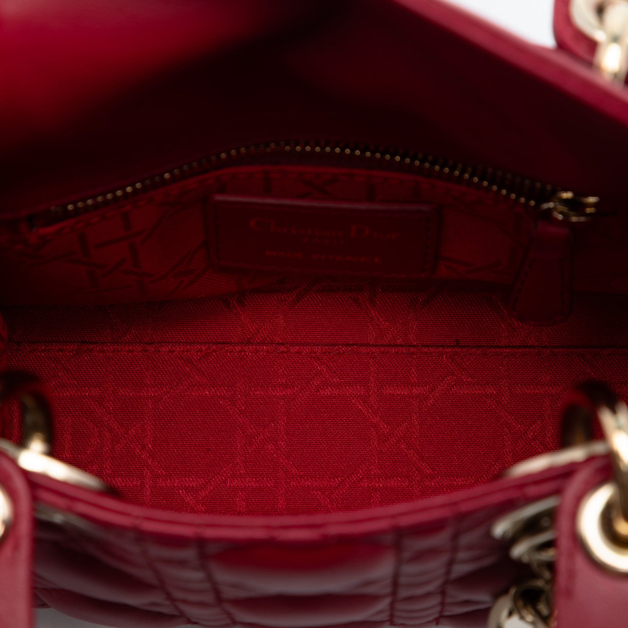 Mini Lambskin Cannage Lady Dior - Image 4