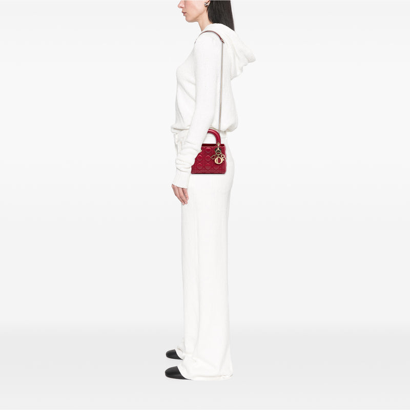 Mini Lambskin Cannage Lady Dior - Image 7