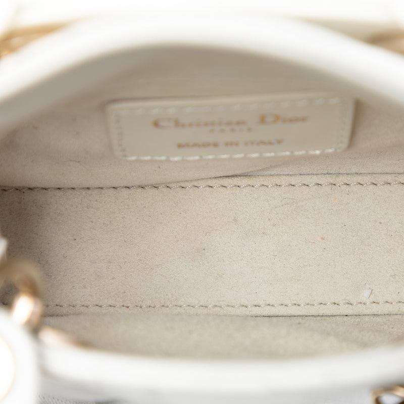Micro Lambskin Cannage Lady Dior - Image 4