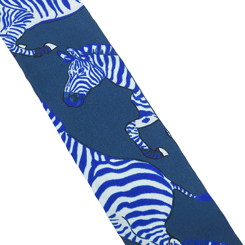 Les Zebres Silk Twilly Scarf - Image 4